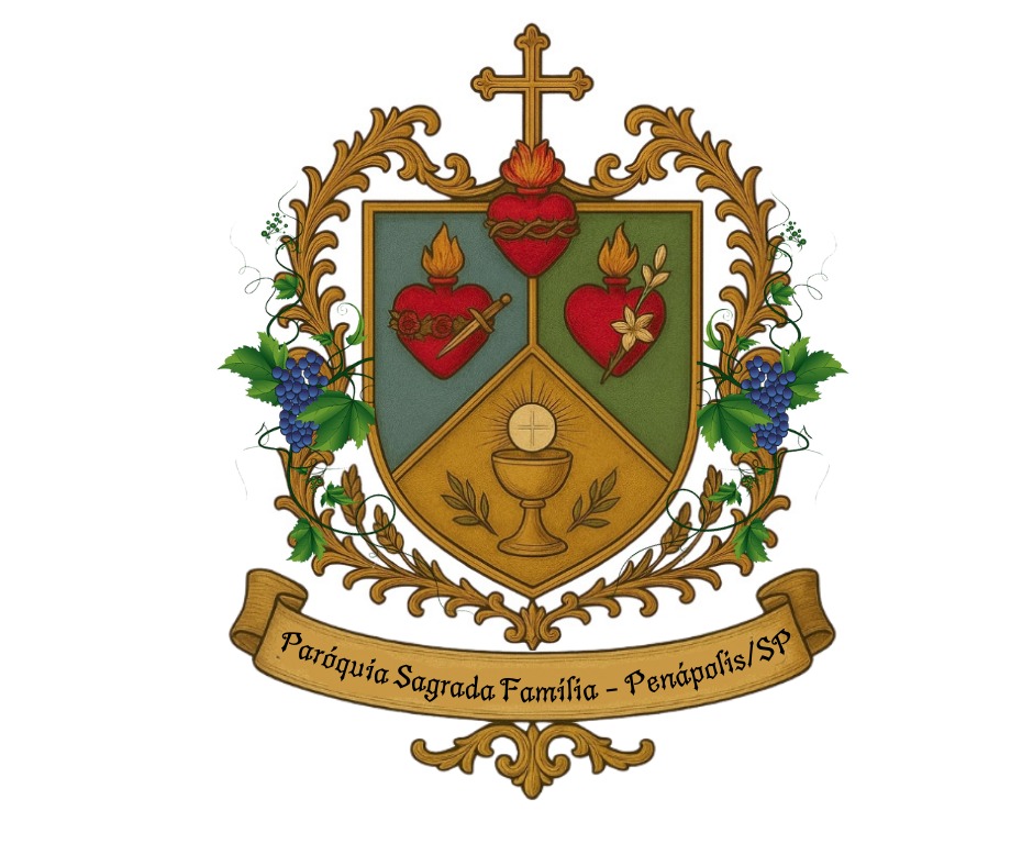 Brasão oficial da Paróquia Sagrada Família de Penápolis/SP
